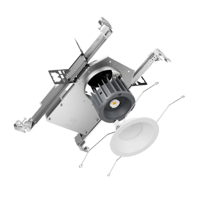 DMF C Series 6″ LED Round New Construction Downlight w/ Emergency Remote Test Switch, 2000lm