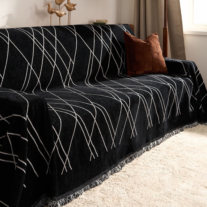 Nightfall Harmony Monochrome Chic Sofa / Couch Cover – Final Sale