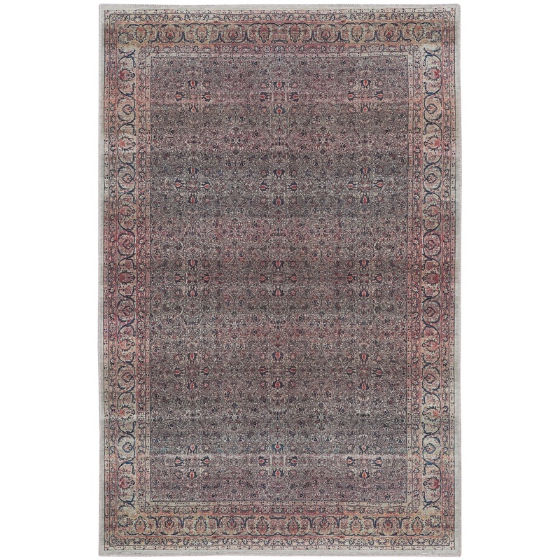 Nourison Grand Washables 5’3″ x 7’3″ Emerald Vintage Indoor Rug