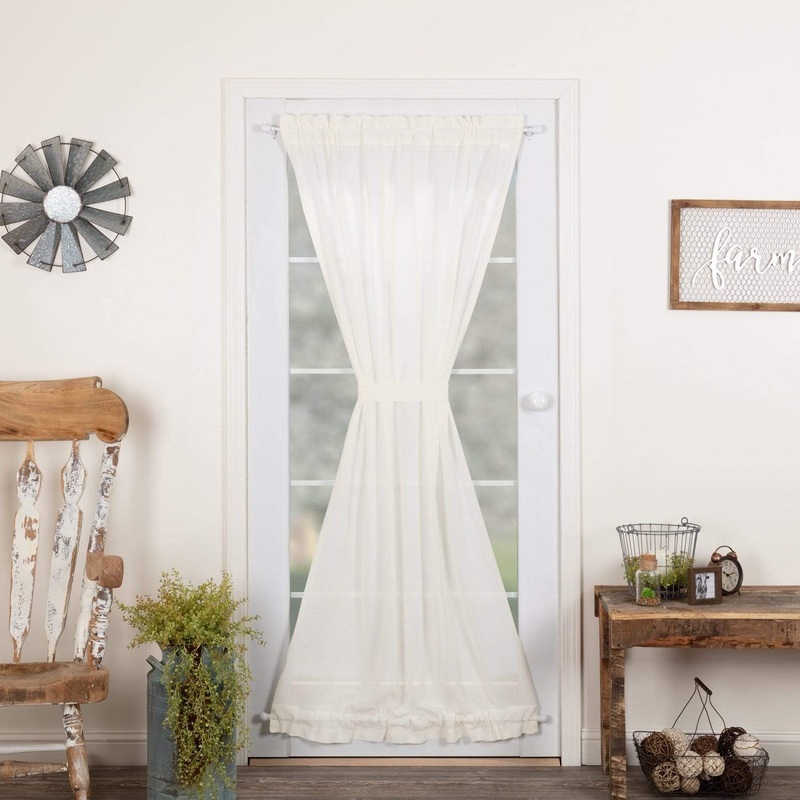 Tobacco Cloth Antique White Door Panel 72×42