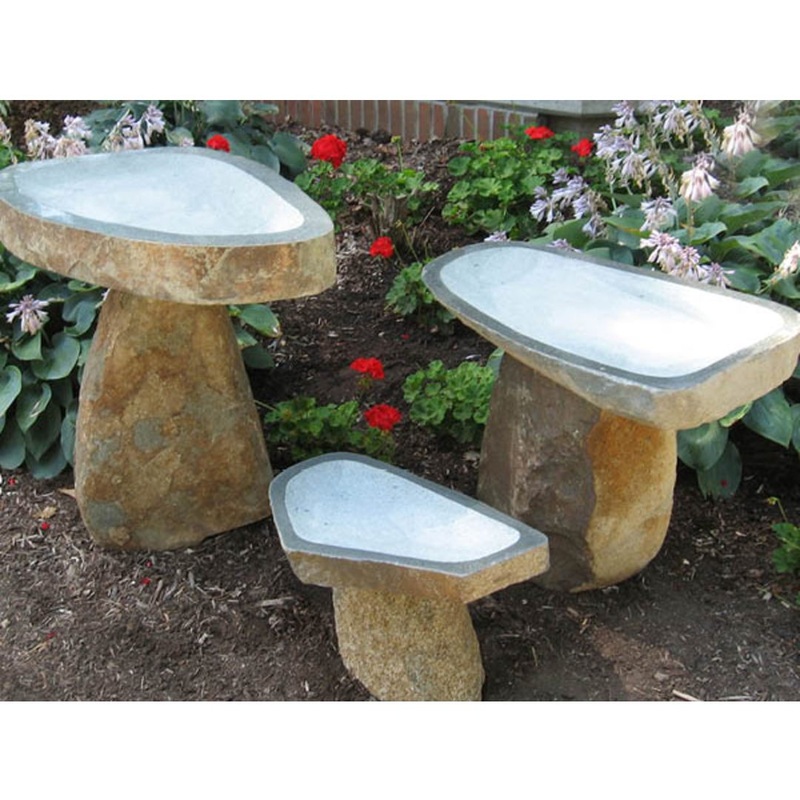Boulder Birdbath
