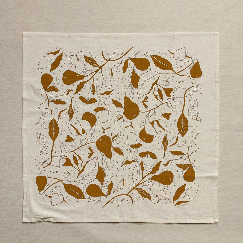 Pears printed kitchen towel