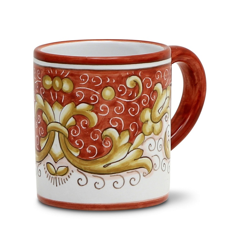 DERUTA COLORI: Mug – CORAL RED (10 Oz.)