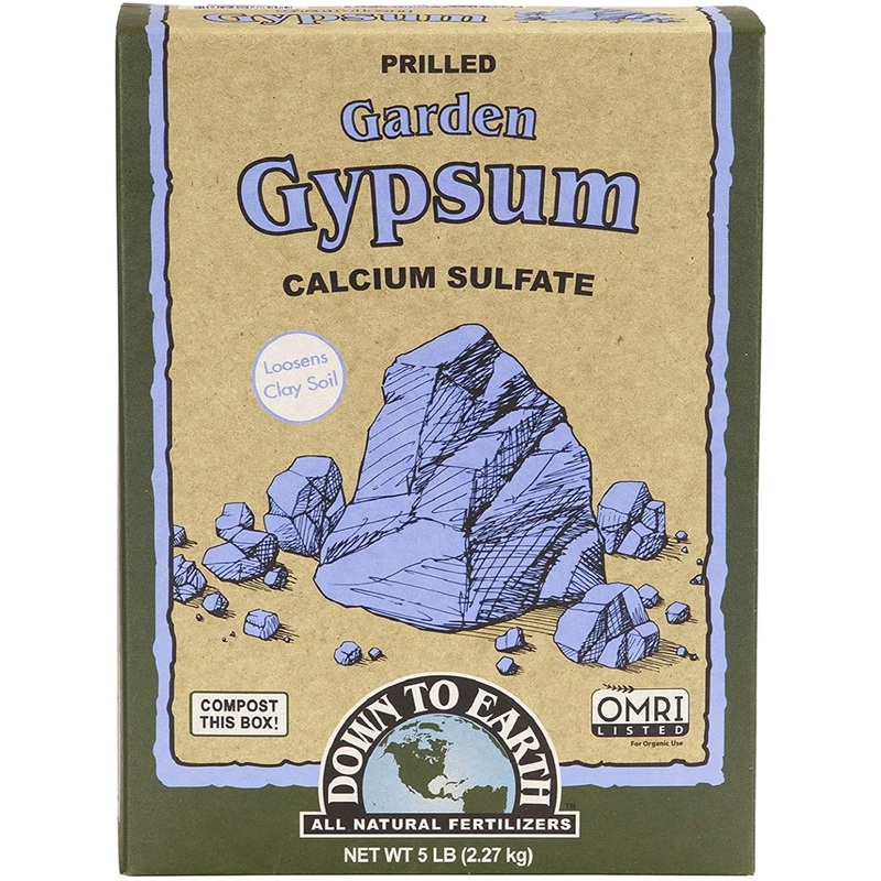Down to Earth Organic Garden Gypsum Calcium Sulfate, 5lb