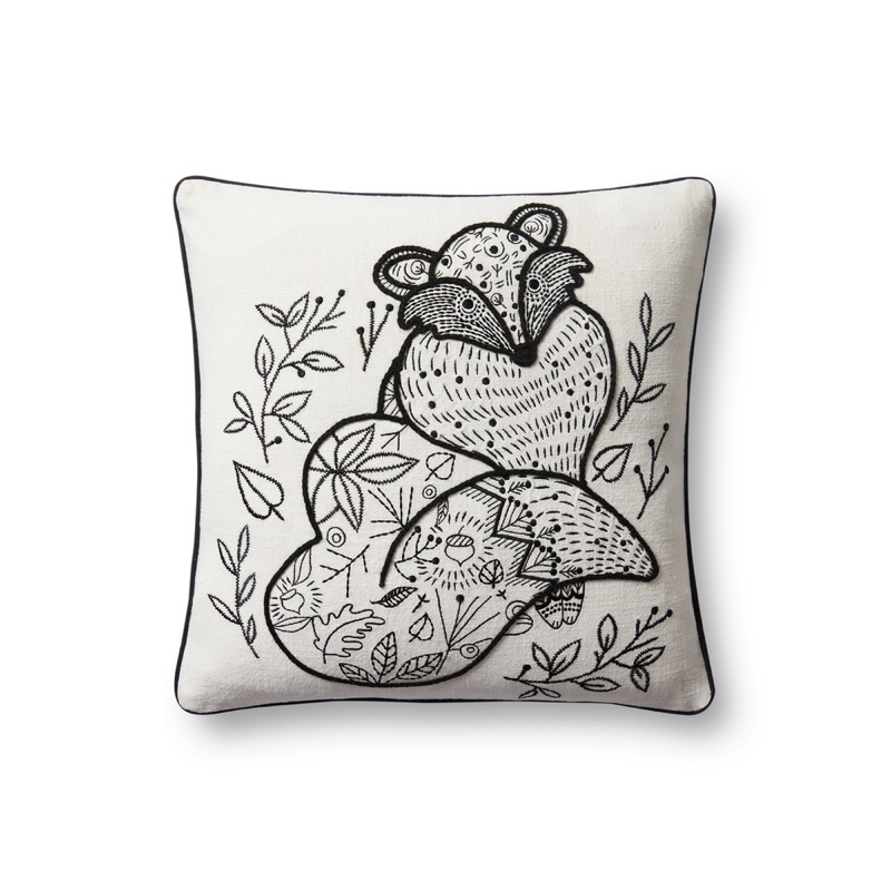 Loloi Pillow | Black / Natural