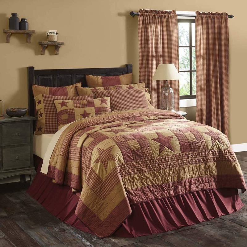 Ninepatch Star Queen Quilt 90Wx90L