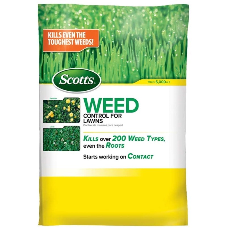 Scotts Granular Weed Control for Lawns, Covers 5,000 SqFt, 14lb Bag