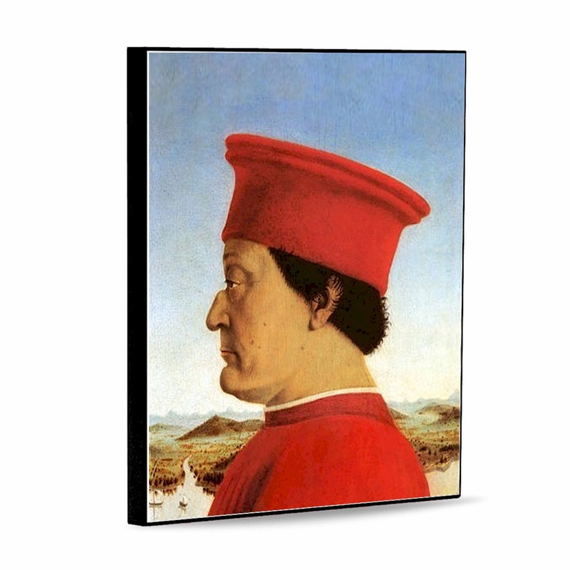 SUBLIMART: Affresco Panel Tile – Opera “Federico di Montefeltro” portrait by Piero della Francesca (8×10)