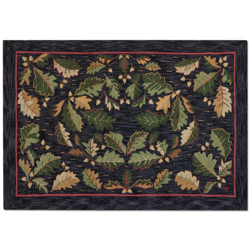 Acorns And Leaves – 6′ x 9′