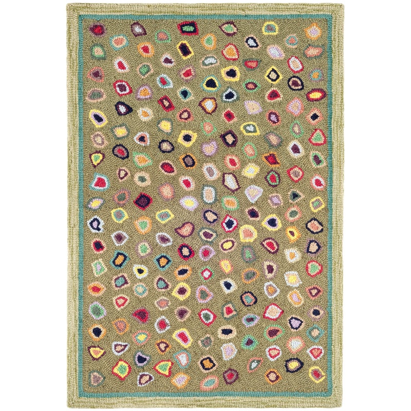 Cat’s Paw Hand Micro Hooked Wool Rug | Sage
