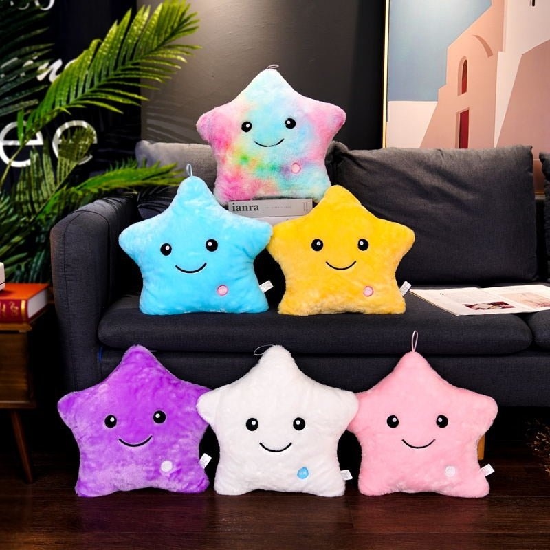 Vibrant LED Star Pillow – Soft and Colorful