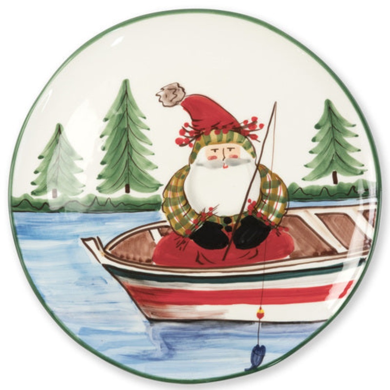 VIETRI: Old St Nick Round Platter – Fishings [R]
