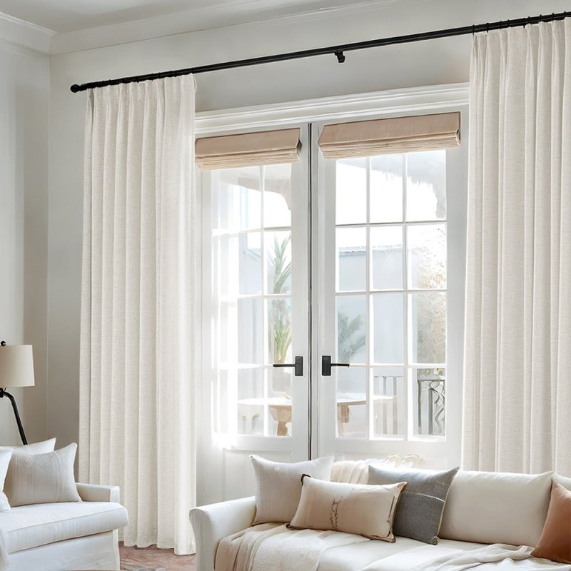 “Aurora” Custom Heavyweight Linen Drape – Pleated