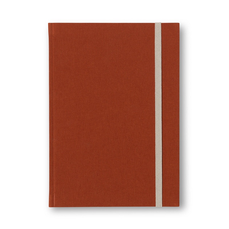 BEA Notebook, with Elastic Band – Medium – Dark Sienna
