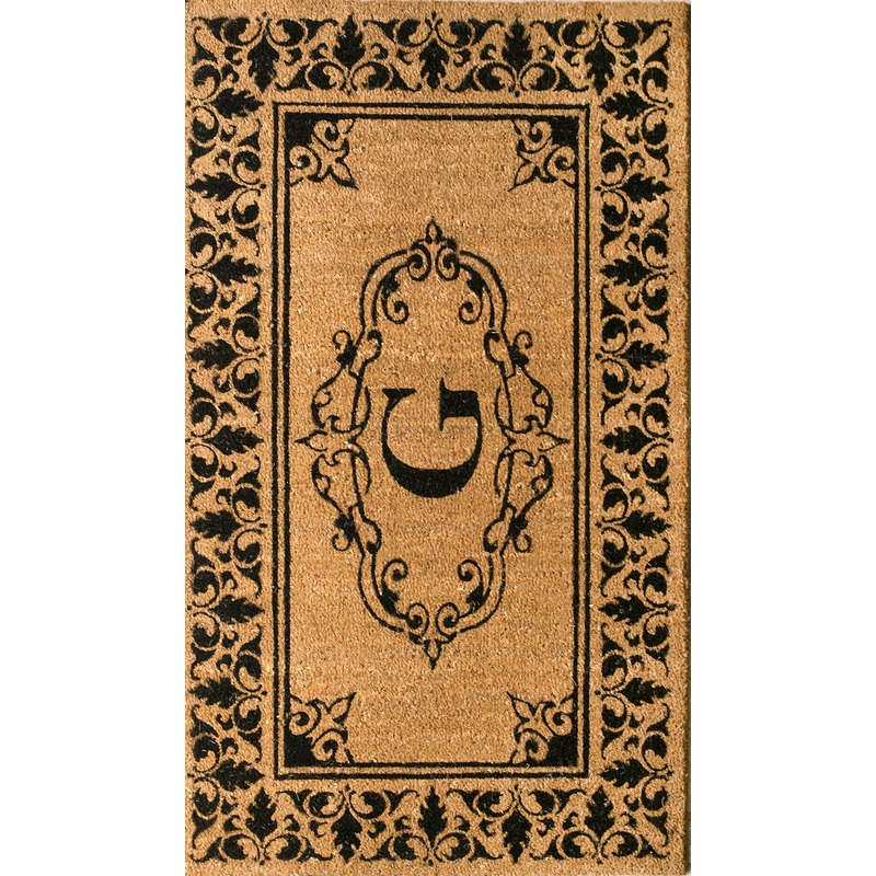 Monogrammed Outdoor Welcome Door Mat | Letter G