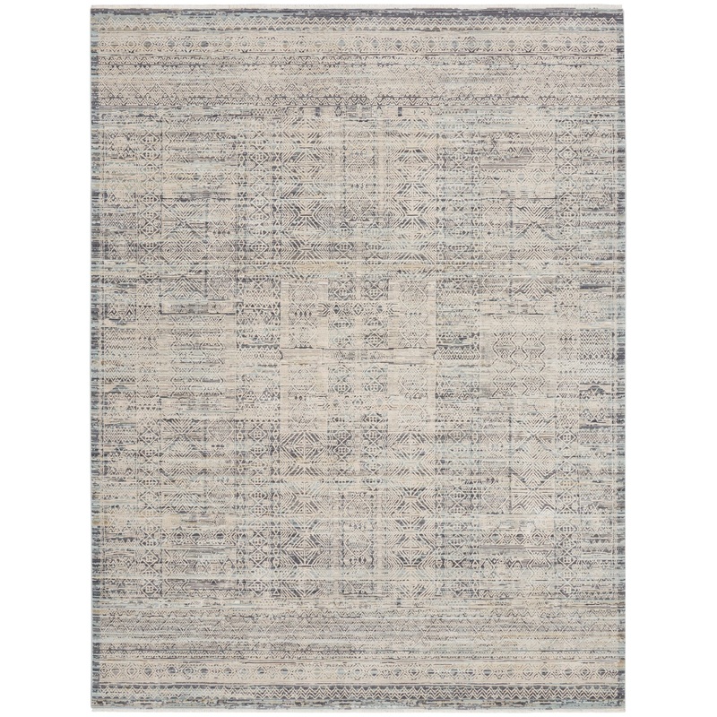 Nourison Lynx 8’6″ x 11’4″ Ivory Blue Vintage Indoor Rug