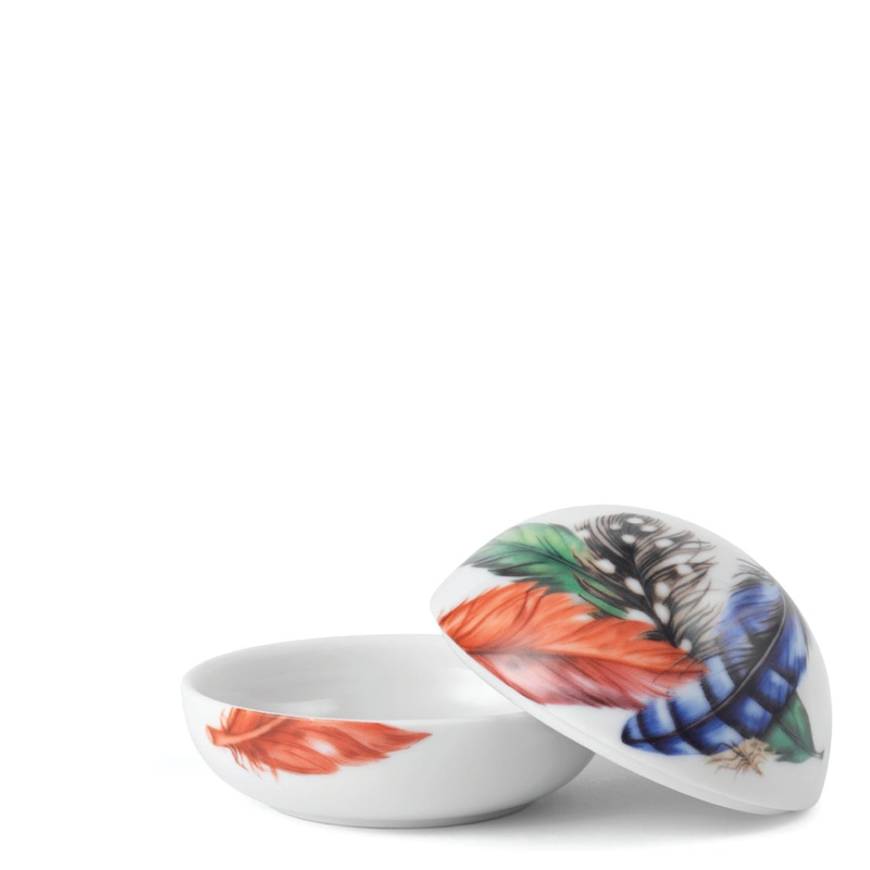 Royal Copenhagen Bonbonniere, Mixed Feathers