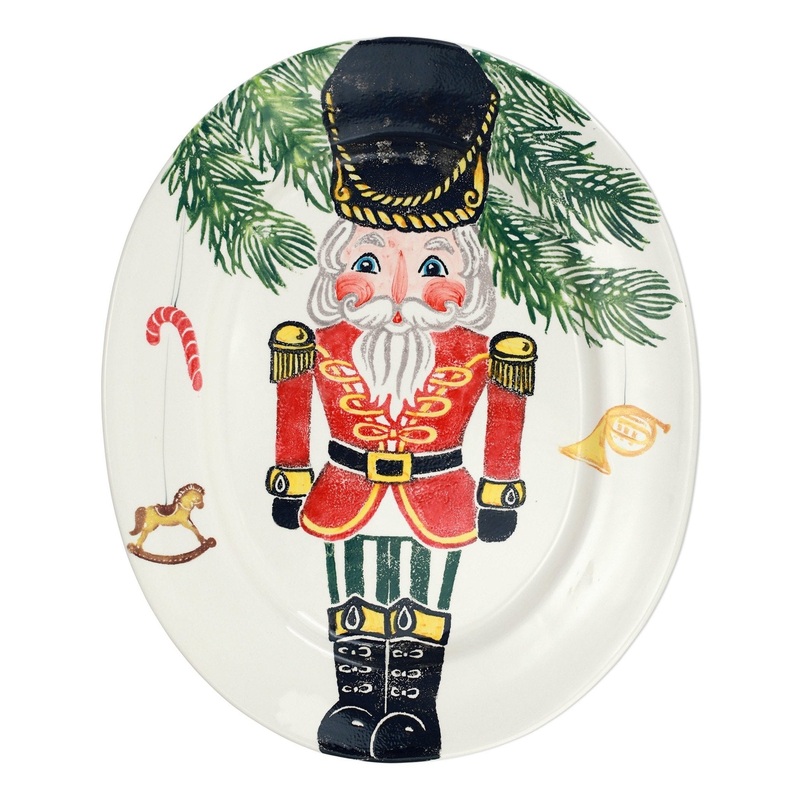 VIETRI: NUTCRACKERS LARGE OVAL PLATTER [R]