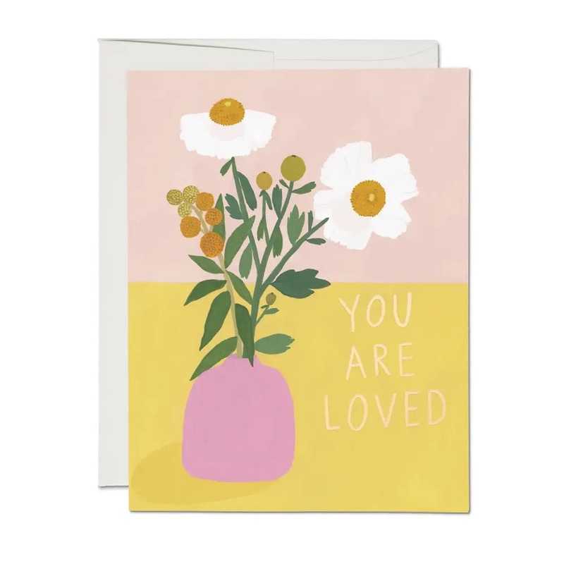 White Poppies Encouragement Greeting Card