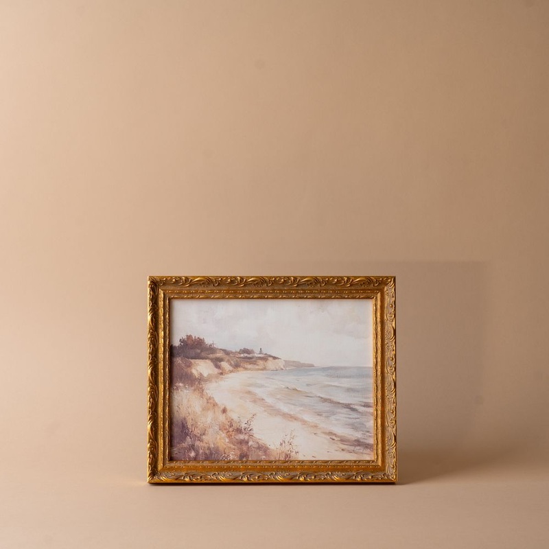 “Coastline” Framed Vintage Inspired Art Print
