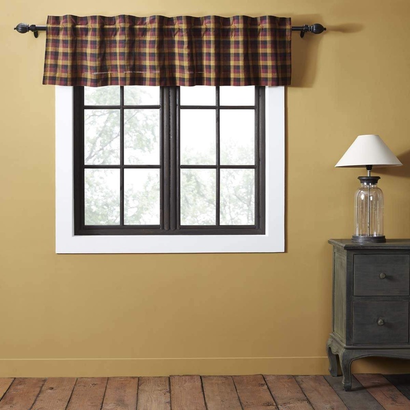 Heritage Farms Primitive Check Valance 16×72