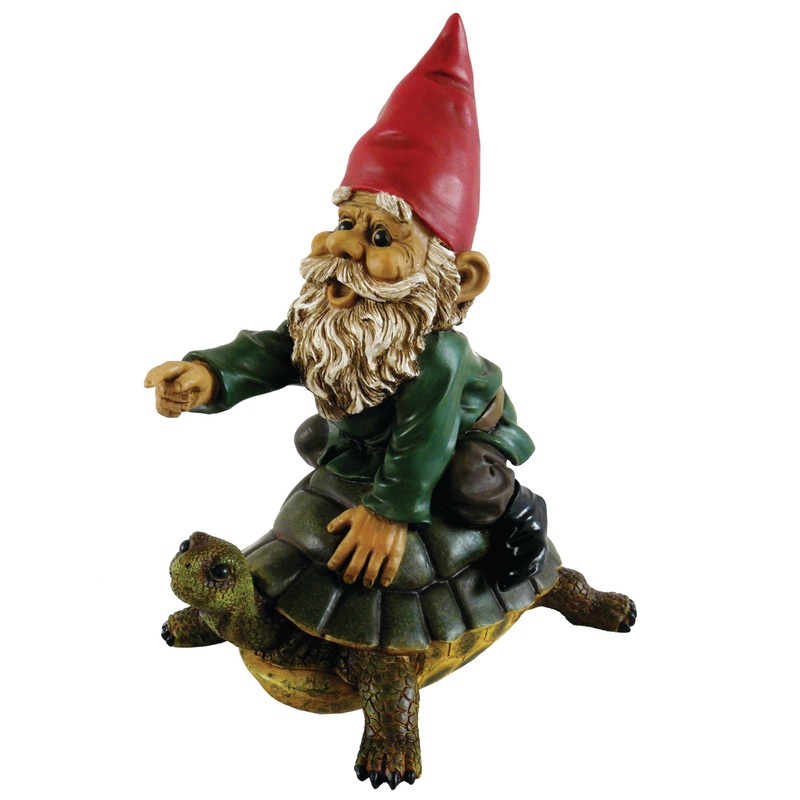 Michael Carr Designs Garrold Gnome On Turtle