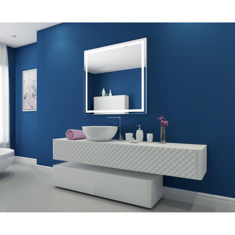 Paris Mirror Harmony 40 x 40 Square LED Illuminated Mirror, RGBW