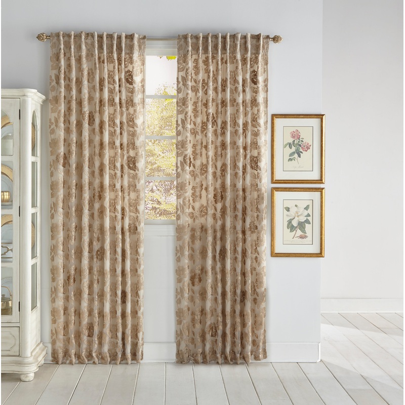Sofia Gold Crystal Floral Panel