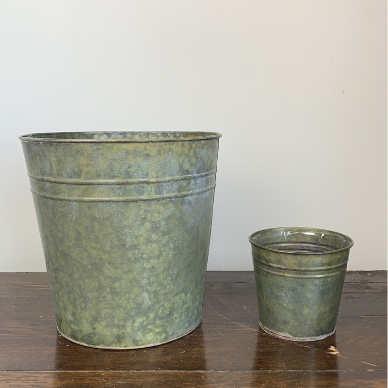 Verdigris Decorative Metal Pot Cover