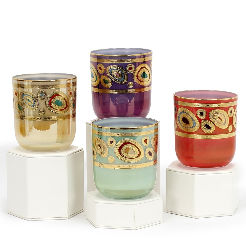 VIETRI: Regalia Water Glass Tumbler (Sold as Set of 4 pcs ~ 1 of each color)