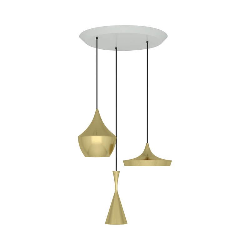 Beat Trio Round LED Multi Light Pendant Light