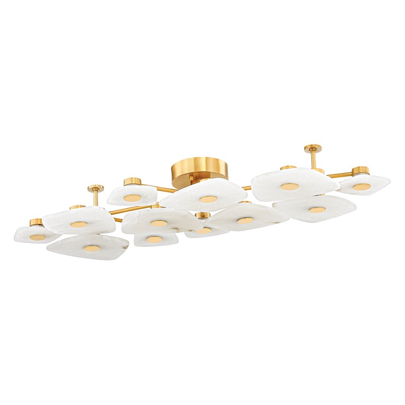 Hudson Valley 7854 Holmdel 12-lt 54″ LED Semi Flush