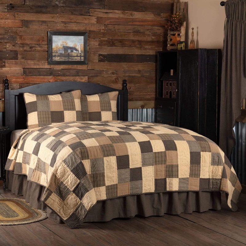 Kettle Grove Queen Quilt Set; 1-Quilt 94Wx94L w/2 Shams 21×27