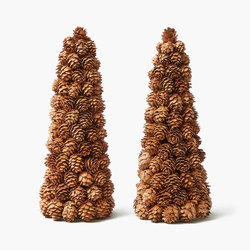 Natural Pinecone Tree (Pair)