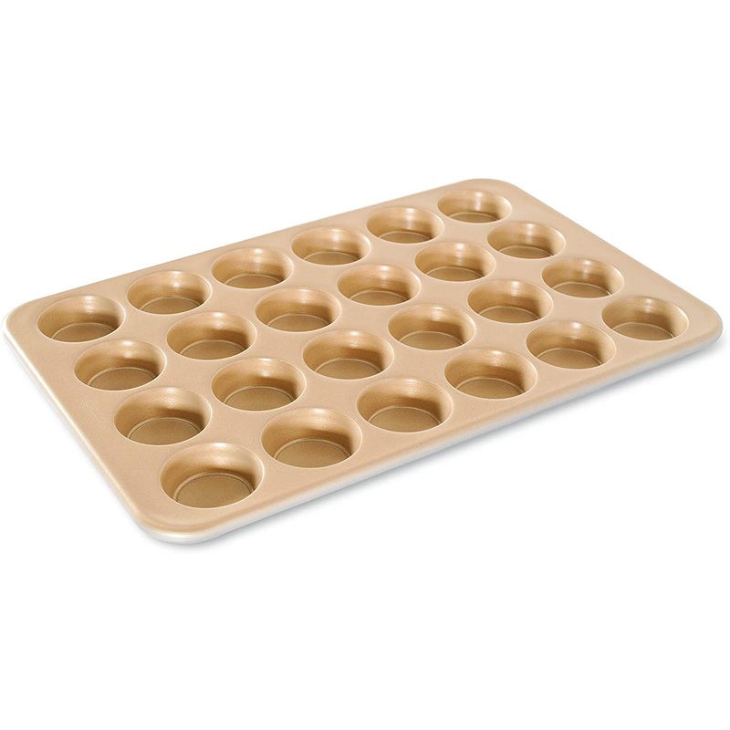 Nordic Ware Naturals Aluminum NonStick Petite Muffin Pan, Twenty-four 2-Inch Cups