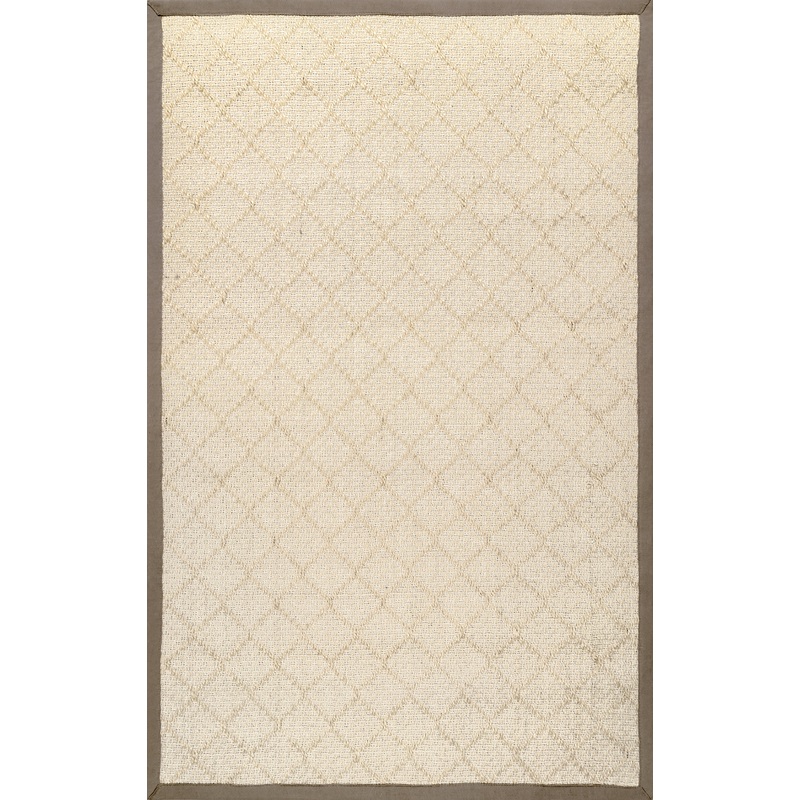 Stitched Trellis Rug | Natural