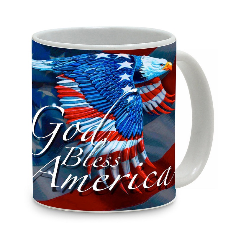 SUBLIMART: Patriotic Mug ‘God Bless America’ (Design 62)