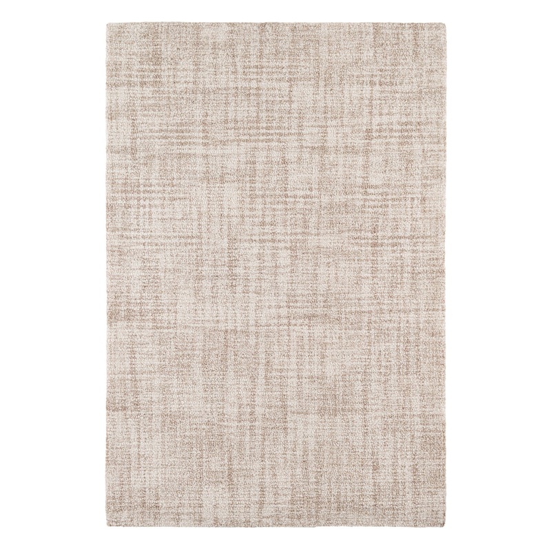 Crosshatch Hand Micro Hooked Wool Rug | Ivory