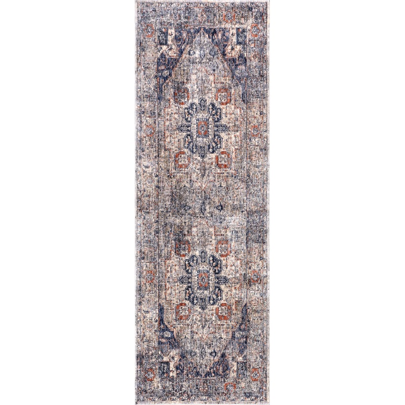 Maud Traditional Vintage Rug | Navy