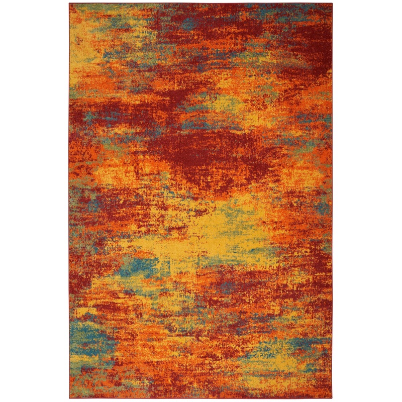 Nourison Essentials Flame Modern Rug