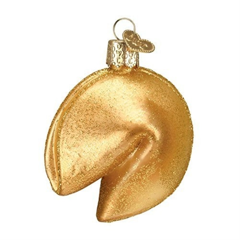 Old World Christmas Blown Glass Christmas Ornament, Fortune Cookie
