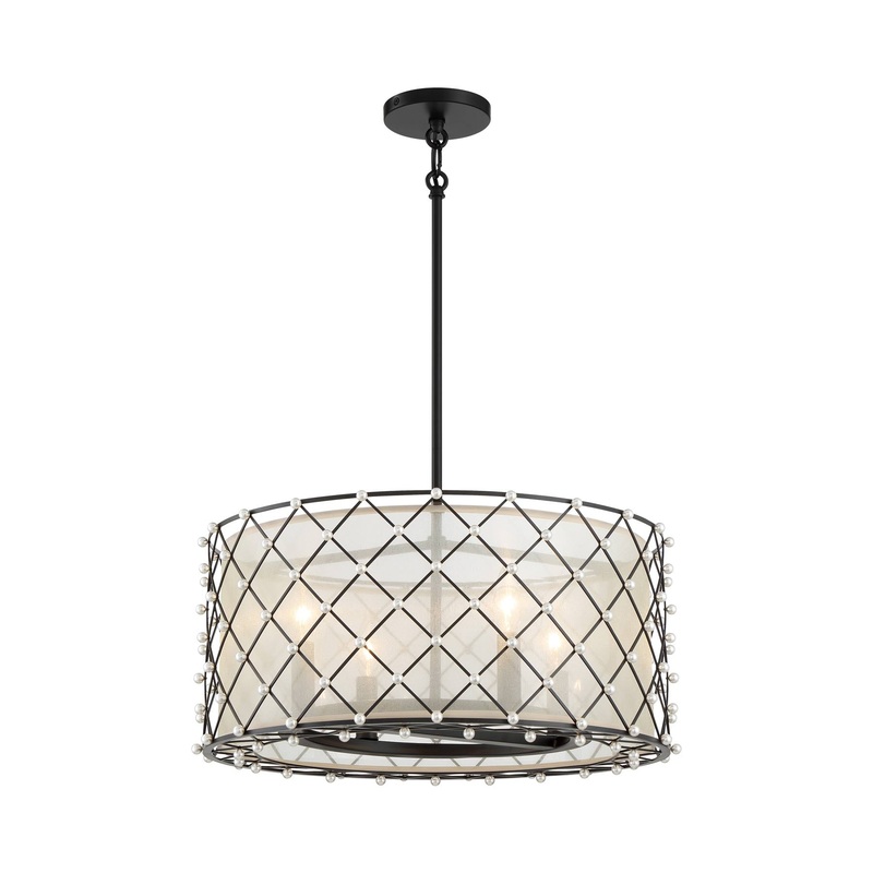 Sheer Elegance Convertible Pendant Light