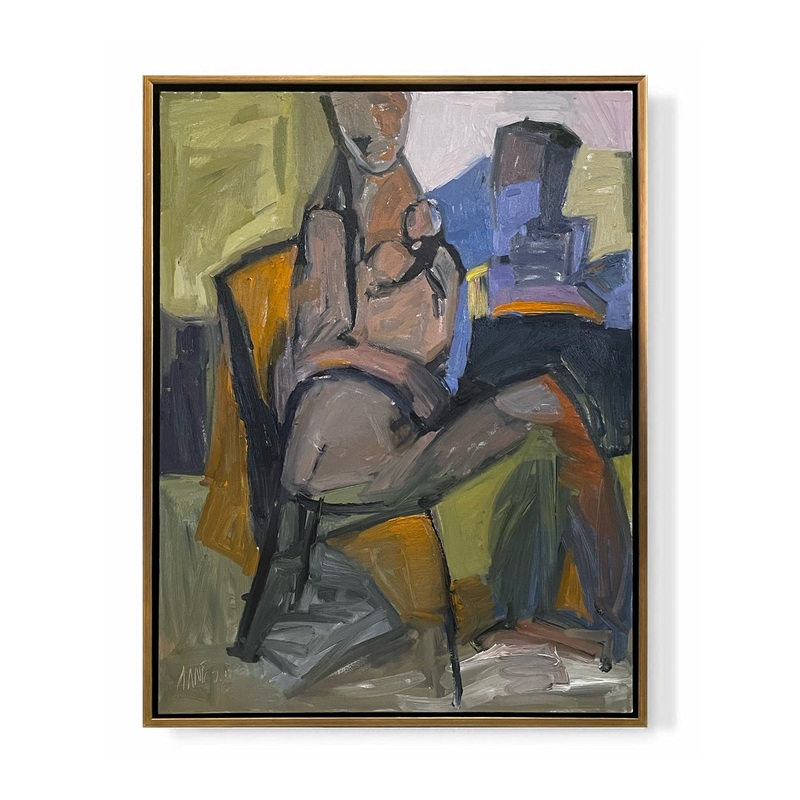 “Sitting Figure in Interior”