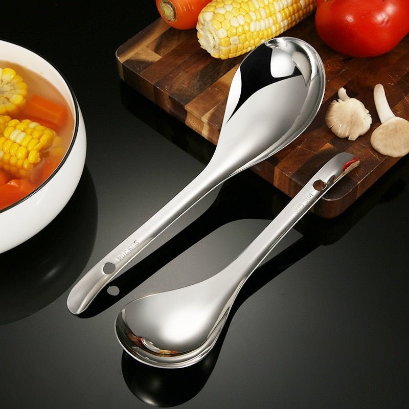 Stainless Steel Serving Spoon with Long Handle