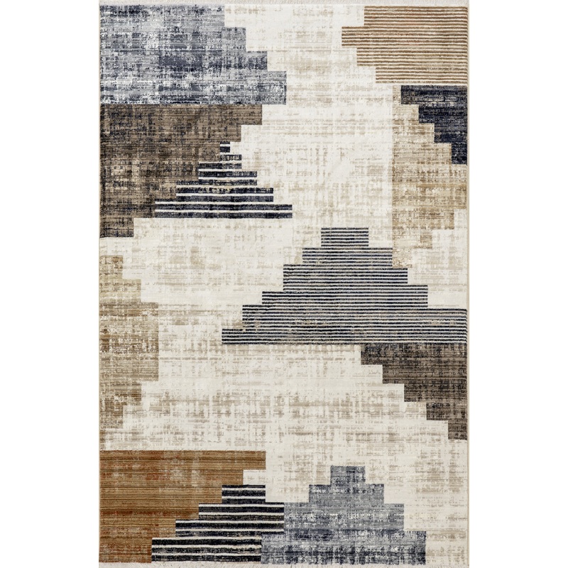 Tani Vintage Blocks Rug | Navy