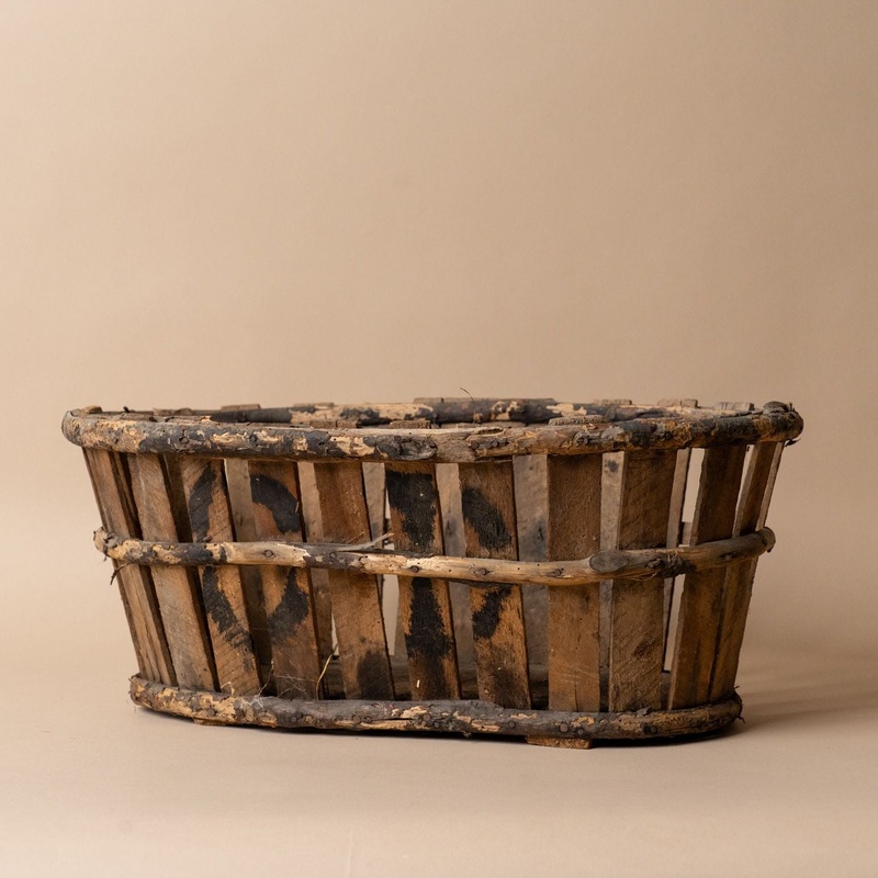 Antique Wood Basket