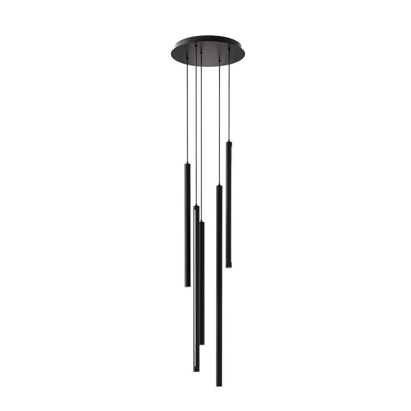 Dals PDLED120-5 5-lt 22″ LED Cylindrical Pendant Round Cluster, 3CCT Selectable