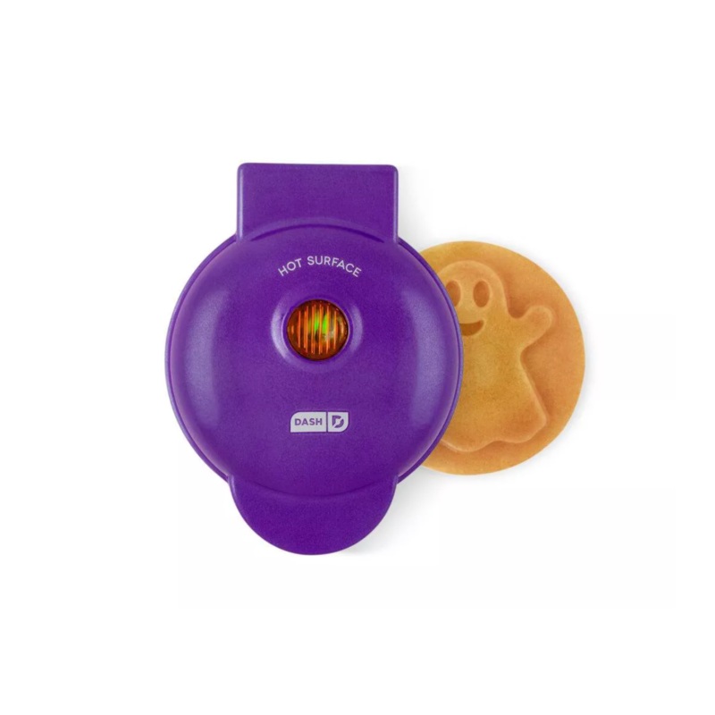 Dash Ghost Nonstick Mini Nonstick Waffle Maker Purple – Halloween
