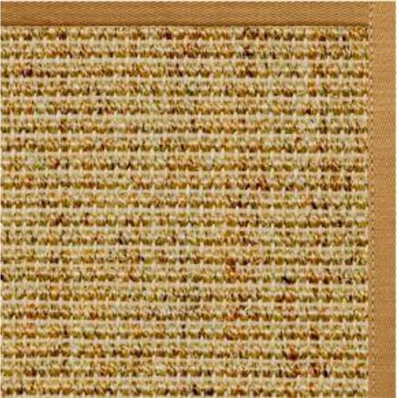 Spice Sisal Rug with Butter Rum Cotton Border