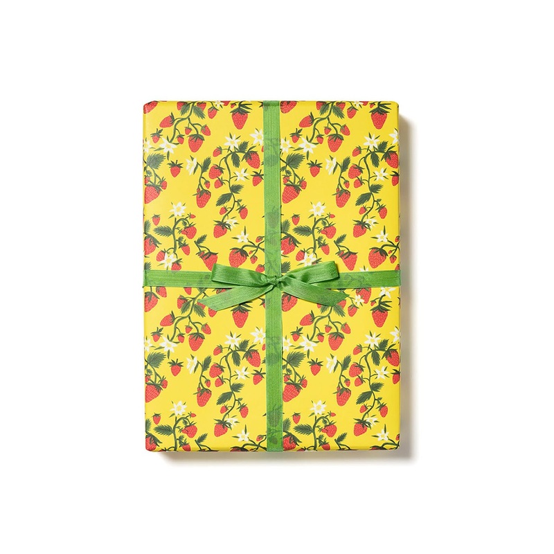 Strawberry Patch Wrapping Paper
